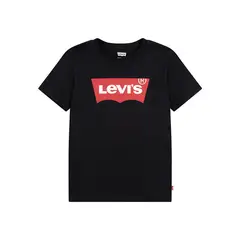 LEVIS - Polera Niño Batwing Manga Corta Negra
