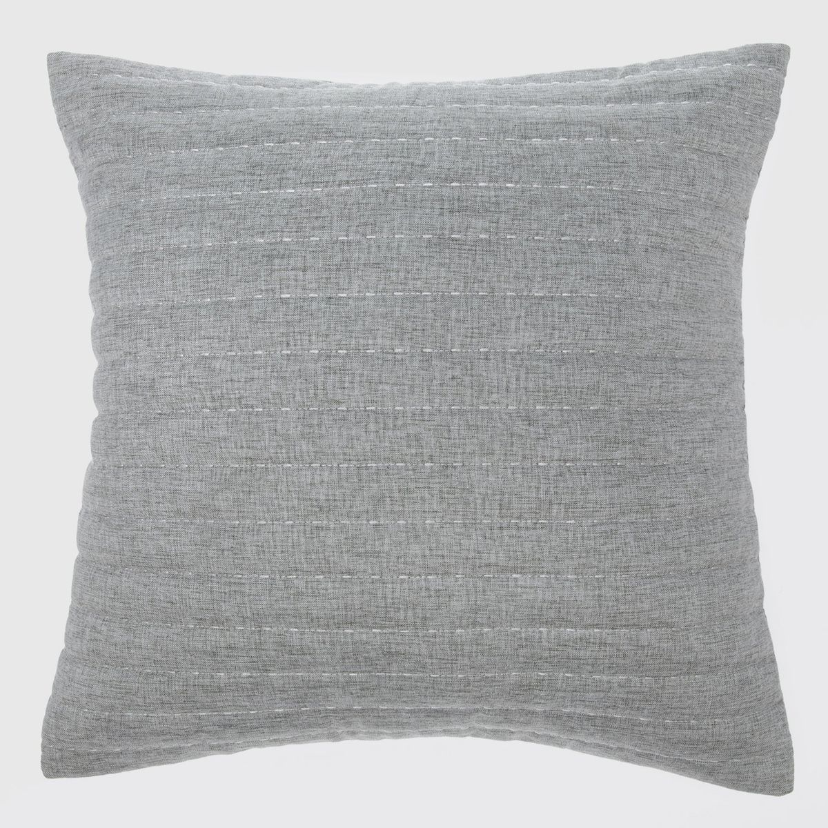 ZAHR - COJIN BORDADO TIPO LINO GRIS