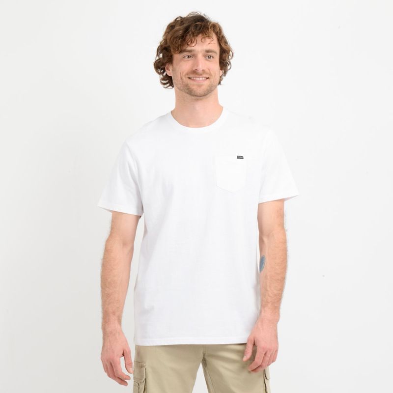 O'NEILL - POLERA MANGA CORTA EAST CLIFF  BLANCO