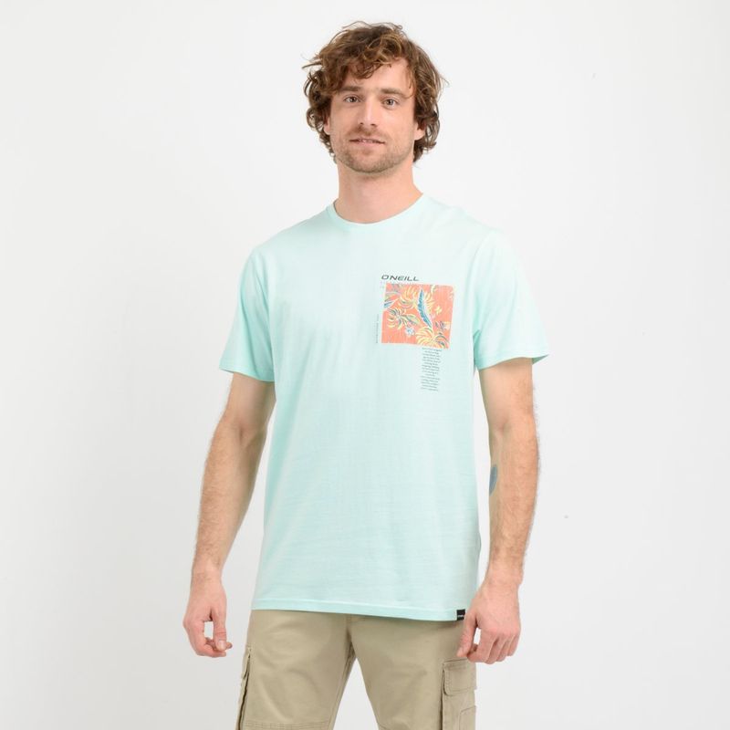 O'NEILL - POLERA MANGA CORTA TROPIC  AZUL