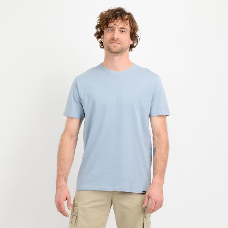 O'NEILL - POLERA MANGA CORTA EAST CLIFF BASIC  AZUL