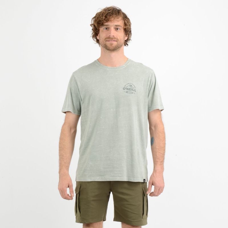 O'NEILL - POLERA MANGA CORTA RIP VERDE