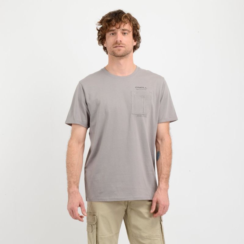 O'NEILL - POLERA MANGA CORTA JOURNEY  GRIS