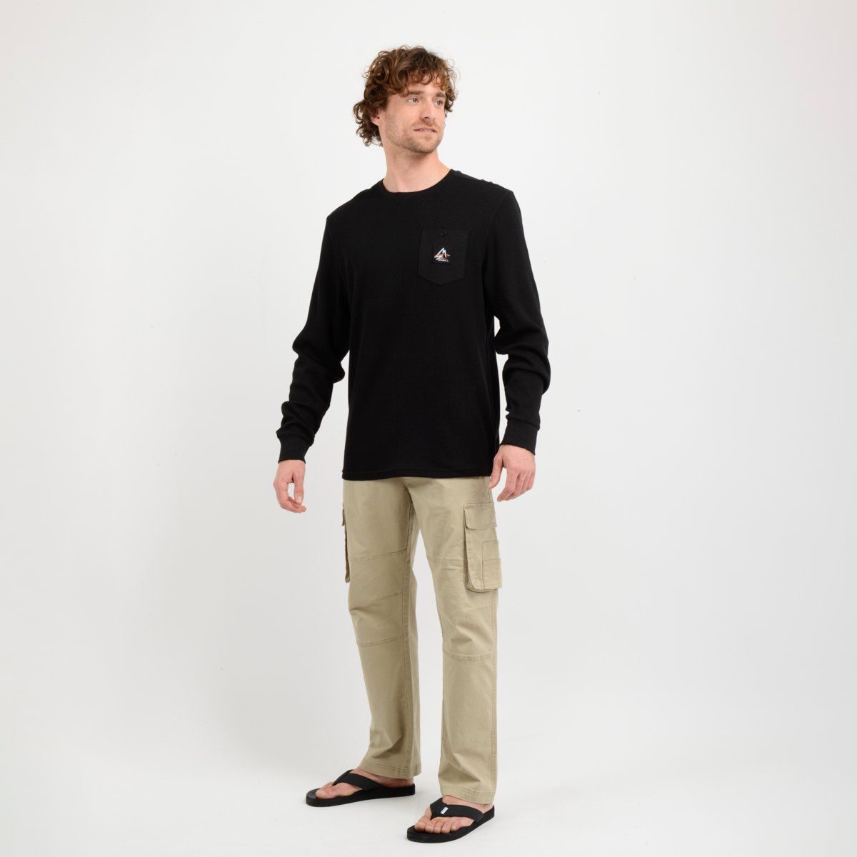 O'NEILL - POLERA MANGA LARGA TORREY  NEGRO