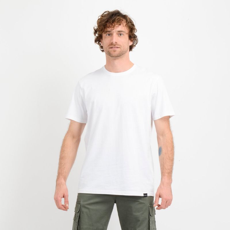 O'NEILL - POLERA MANGA CORTA EAST CLIFF BASIC  BLANCO