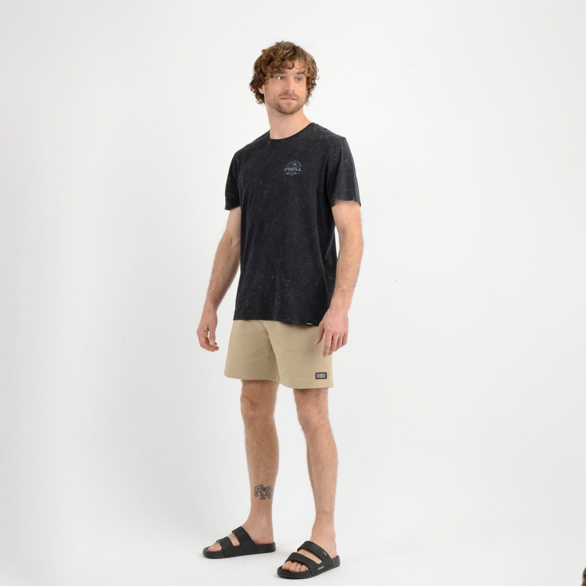 O'NEILL - POLERA MANGA CORTA RIP NEGRO