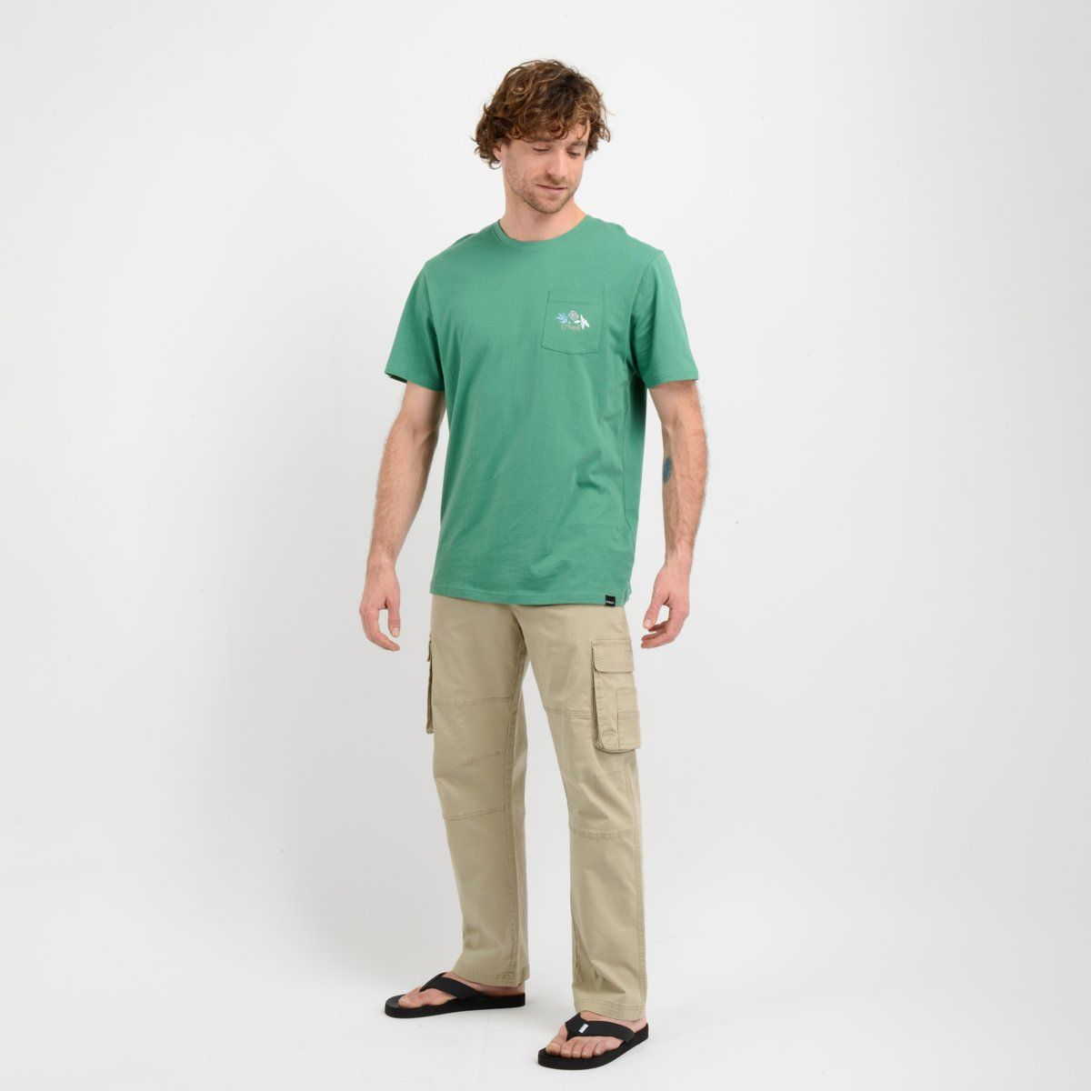 O'NEILL - POLERA MANGA CORTA OG FLOWER  VERDE