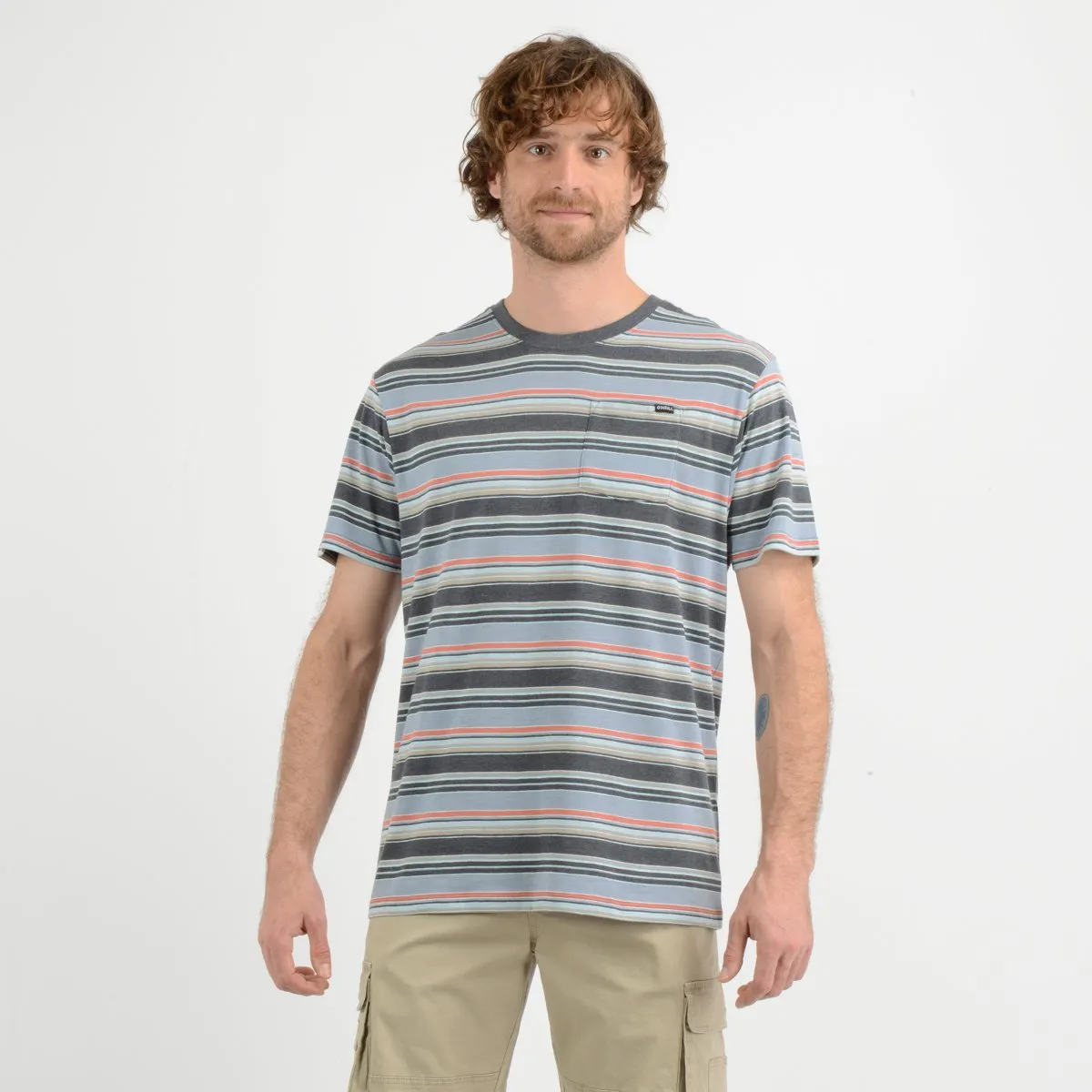 O'NEILL - POLERA MANGA CORTA BROCKTON  GRIS