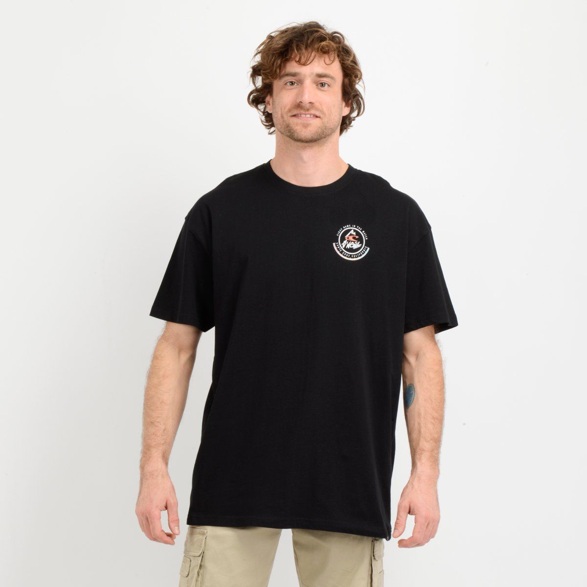 O'NEILL - POLERA MANGA CORTA OCEAN  NEGRO
