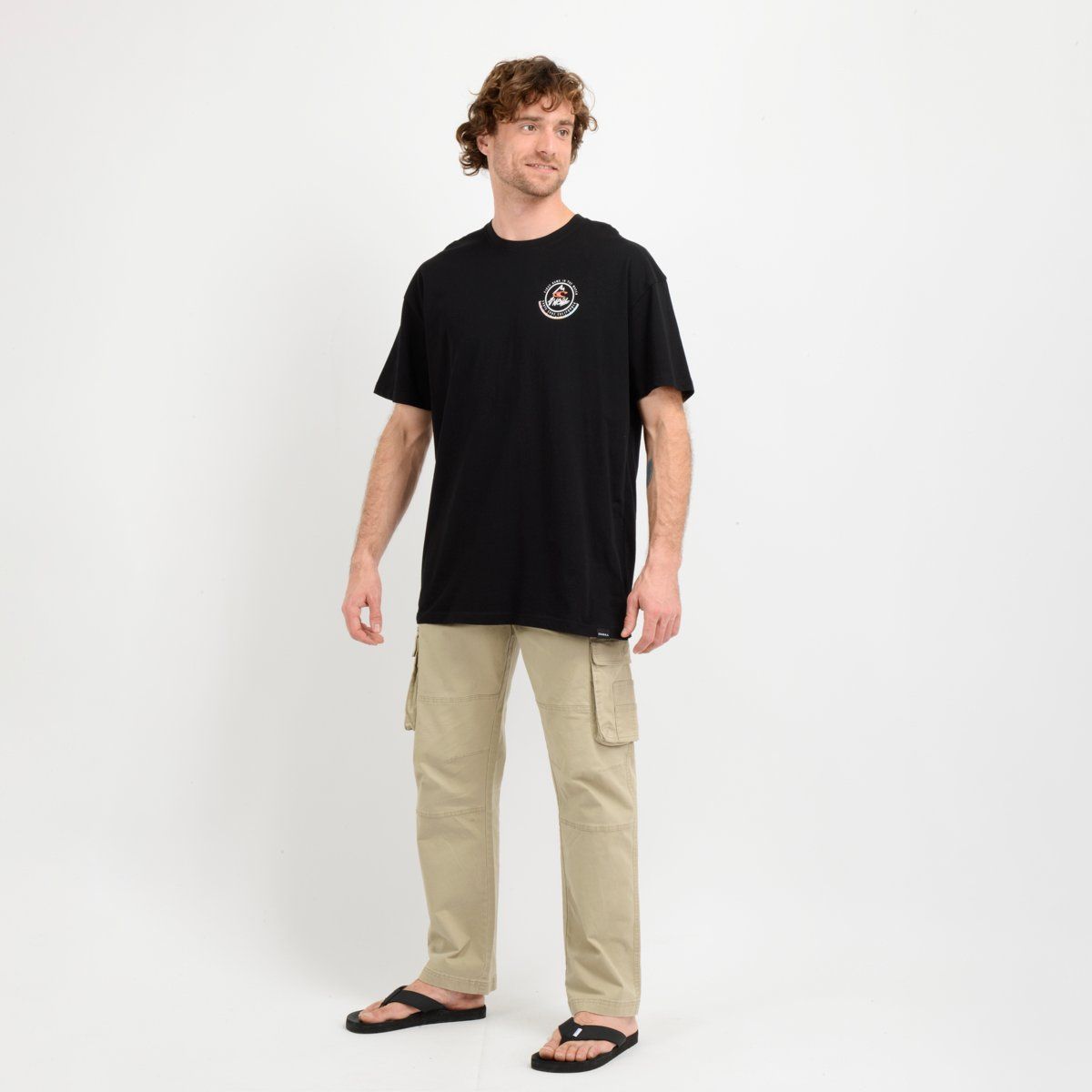O'NEILL - POLERA MANGA CORTA OCEAN  NEGRO