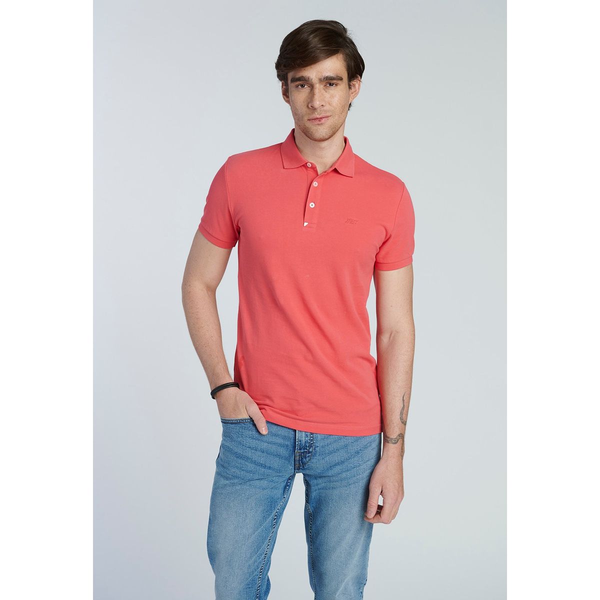 NEW MAN - Polo Comillas Rojo New Man