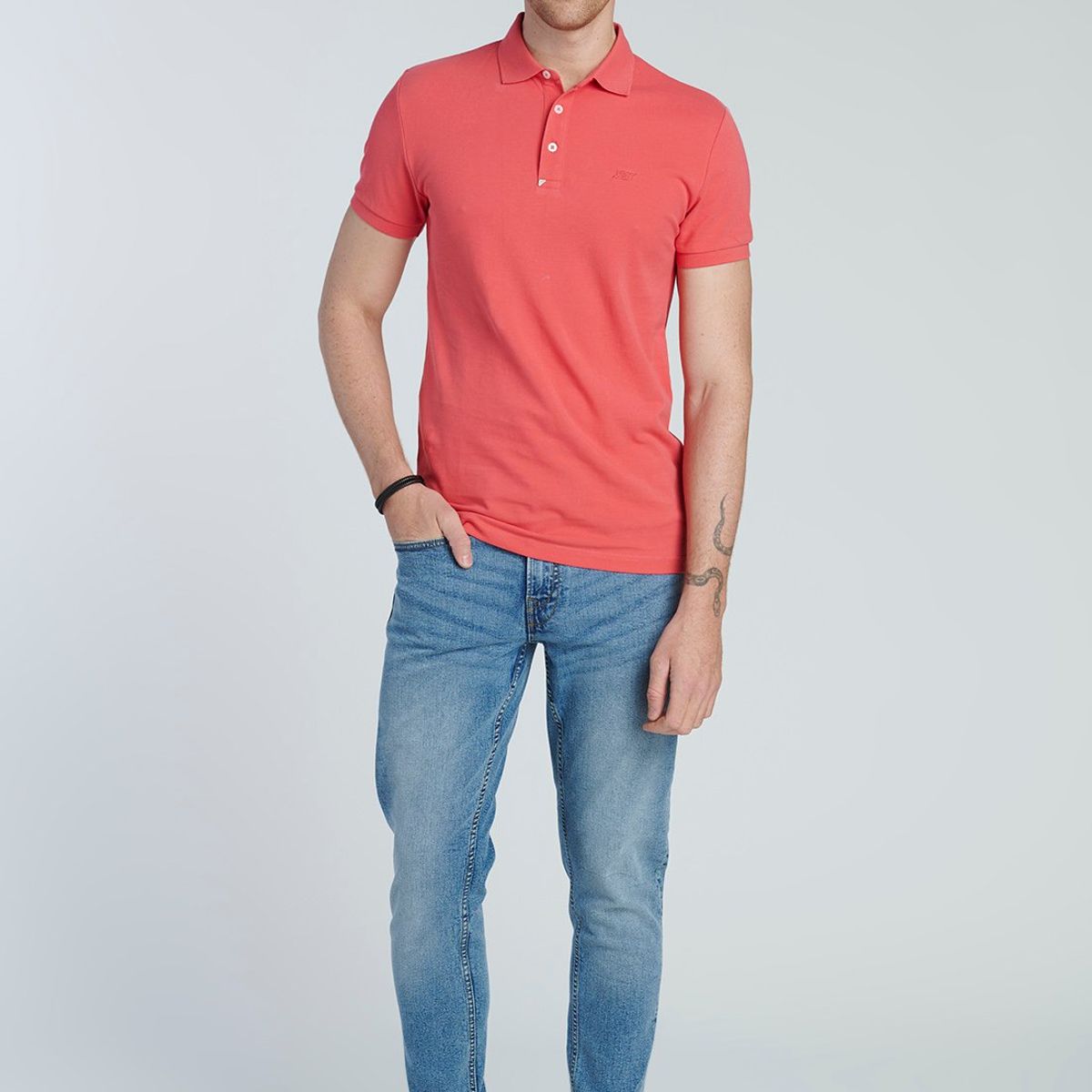NEW MAN - Polo Comillas Rojo New Man