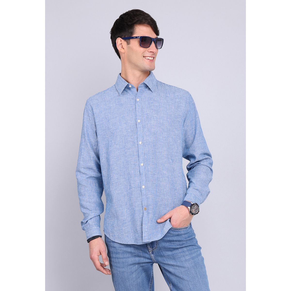 GUY LAROCHE - Camisa Rayas Manga Larga Guy Laroche GUY LAROCHE