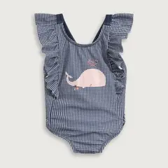 OPALINE - Traje de baño Bebé niña Celeste 39667