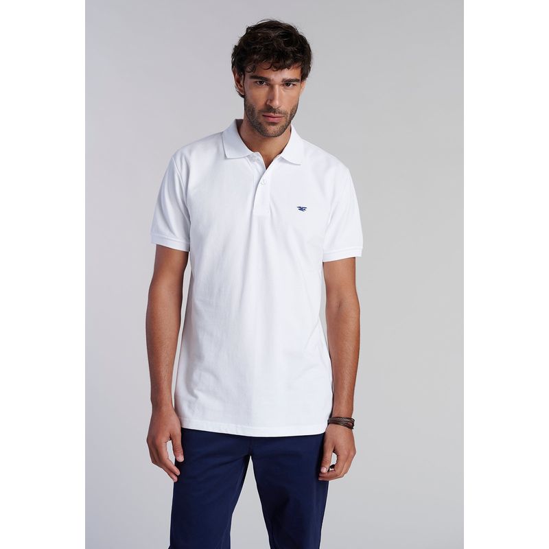 FEROUCH - Polera Basica Pique Blanco Ferouch
