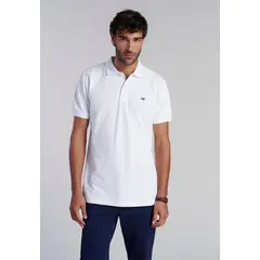 FEROUCH - Polera Basica Pique Blanco