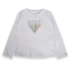 PILLIN - Polera Manga Larga Niña Gris claro - Gris Claro