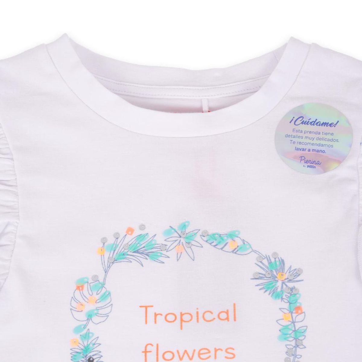 PILLIN - Polera Niña Blanco Pillin PILLIN