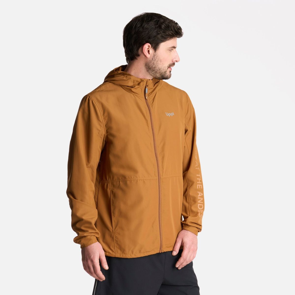 LIPPI - Chaqueta Hombre Nightfall WindBreaker Hoody Jacket Mostaza Lippi