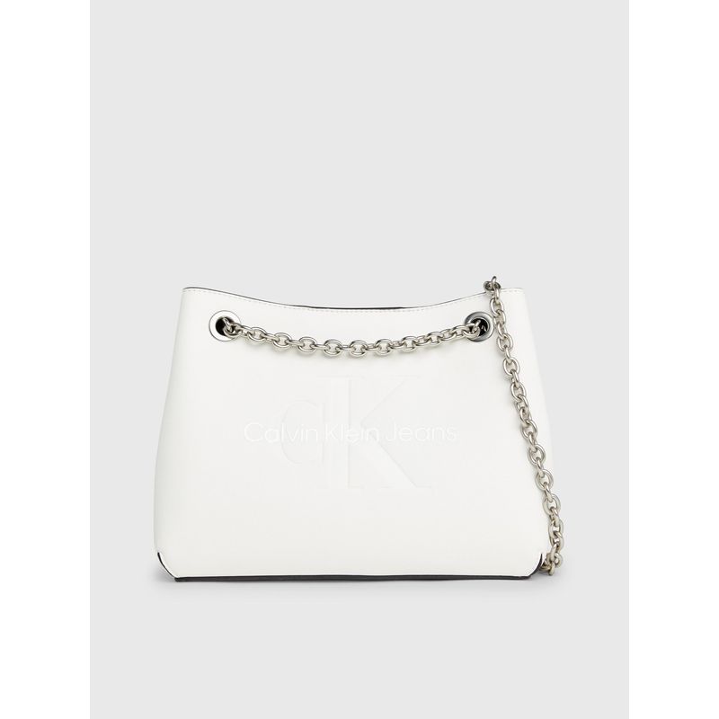 CALVIN KLEIN - Cartera Sculpted Shoulder Blanco Calvin Klein