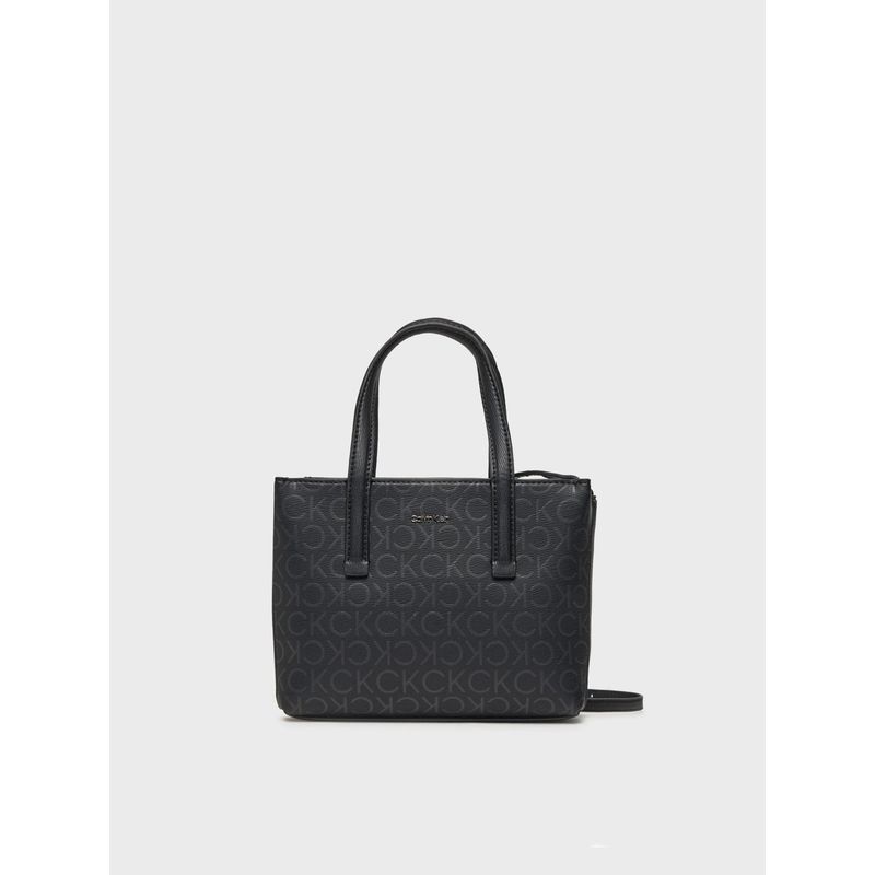CALVIN KLEIN - Cartera Tote Ck Must Mini Negro Calvin Klein