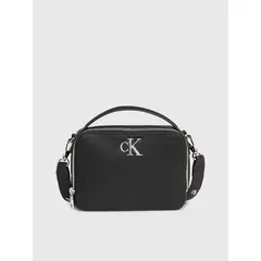 CALVIN KLEIN - Bandolera Minimal Monogram Negro