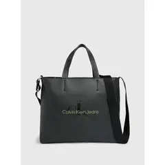 CALVIN KLEIN - Cartera Tote Sculpted Mini Slim Negro