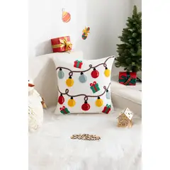 TODOHOGAR SANTIAGO DE CHILE - Cojín navideño con diseño bordado - D04
