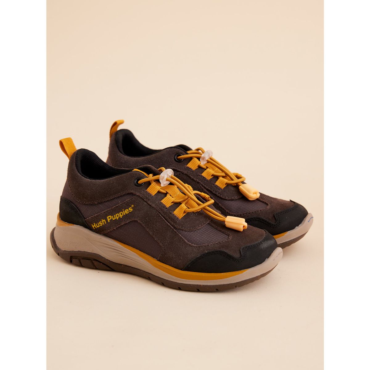 HUSH PUPPIES - Zapatilla Cuero Negra Niño Fastland (36-40) HUSH PUPPIES