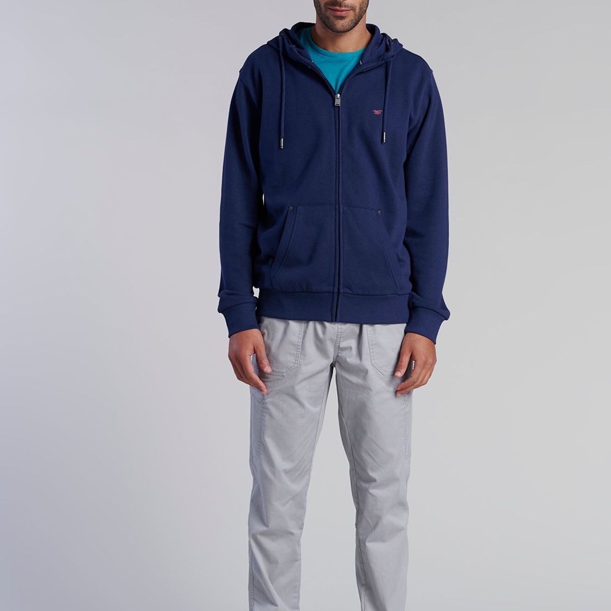 FEROUCH - Poleron Basico Massachussets Azul Ferouch