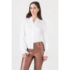 PRIVILEGE - Blusa blanca manga larga - Blanco