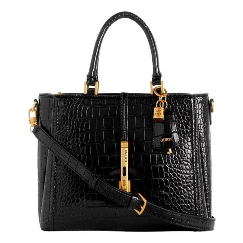 GUESS - Cartera James Girlfriend Satchel Negro Guess