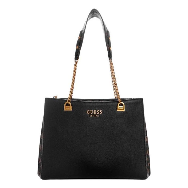 GUESS - Cartera Fynna Girlfriend Carryall Negro Guess