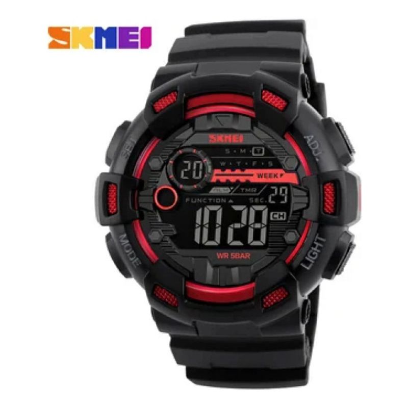 SKMEI - Reloj Deportivo Hombre Skmei 1243rd Rojo 46mm Resina