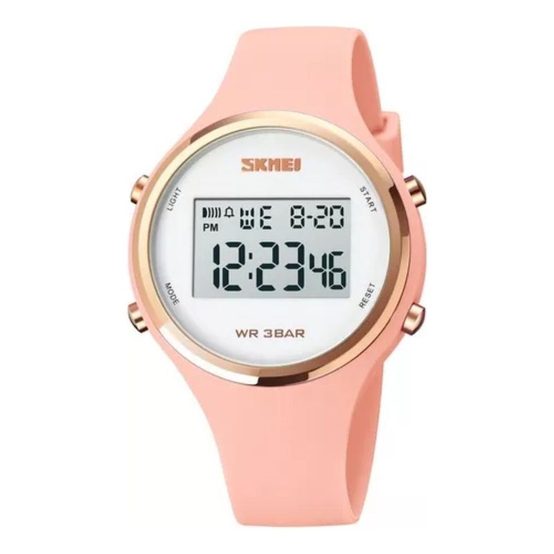 SKMEI - Reloj Skmei 1720pk Digital Malla De Silicona Rosa Claro