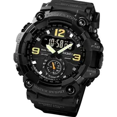 SKMEI - Reloj Pulsera 1637 Correa Poliuretano Negro Nuevo