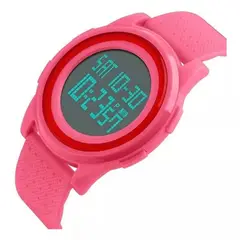 SKMEI - Reloj 1206 Sumergible Digital Malla Silicona Rosa