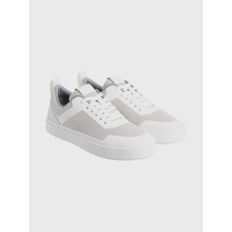 CALVIN KLEIN - Zapatillas Low Top Lace Up Knit Blanco Calvin Klein