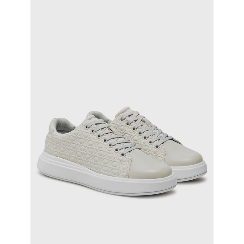 CALVIN KLEIN - Zapatillas Cupsole Lace Up Saff Mono Blanco Calvin Klein