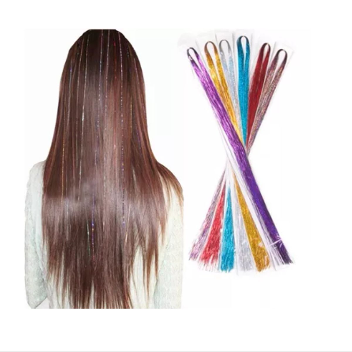 GENERICO - Set 5 Mechas De Pelo - Cabello Brillante