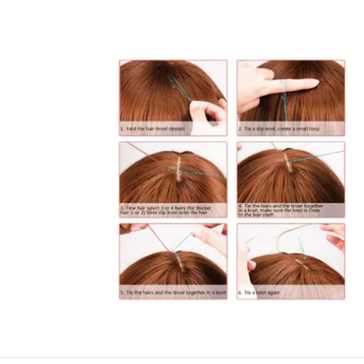 GENERICO - Set 5 Mechas De Pelo - Cabello Brillante
