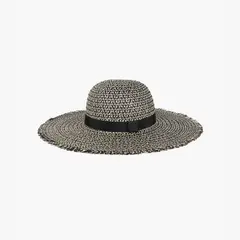 LOUNGE - Sombrero Mujer Flecos Negro