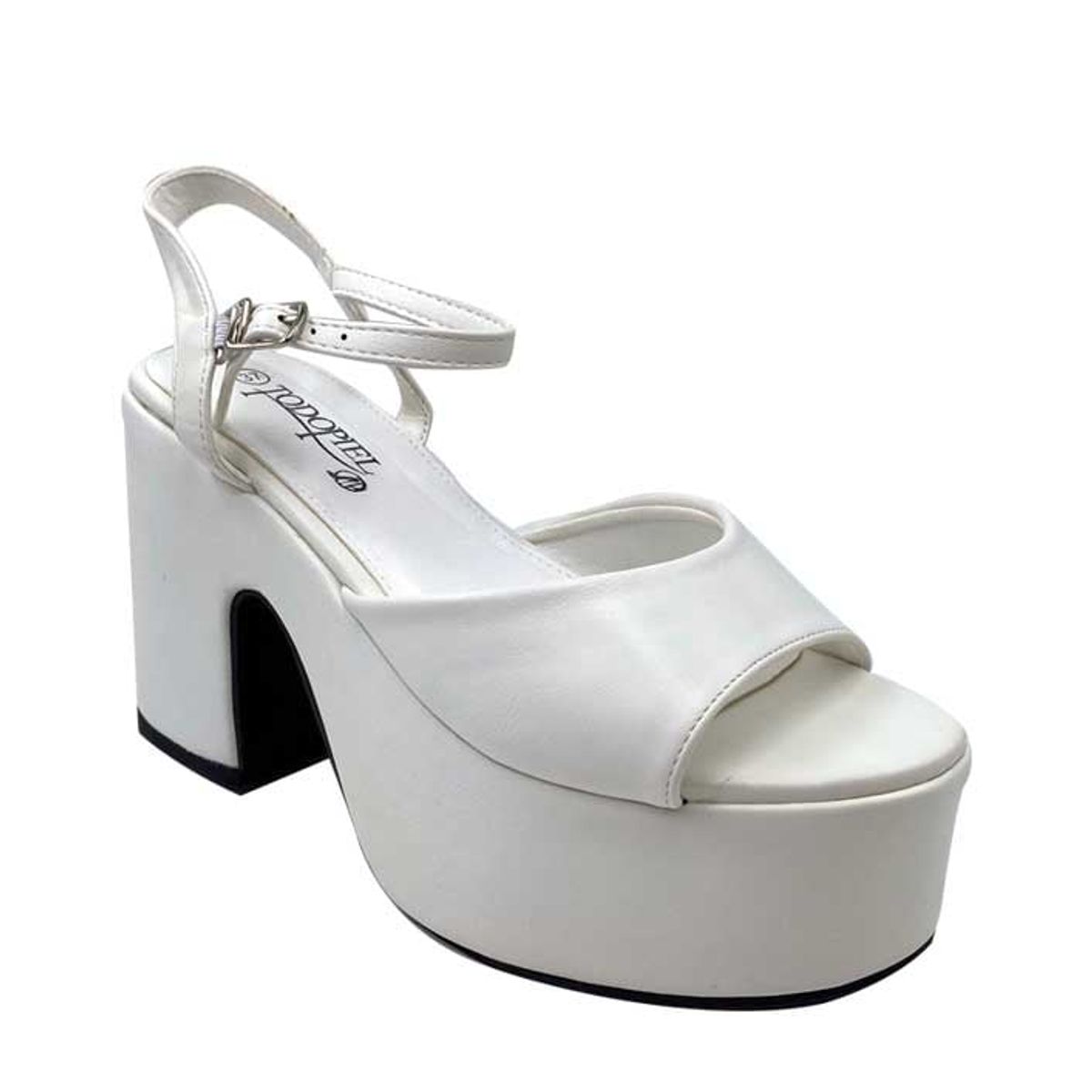 TODOPIEL - Sandalia Mujer Blanco Todopiel