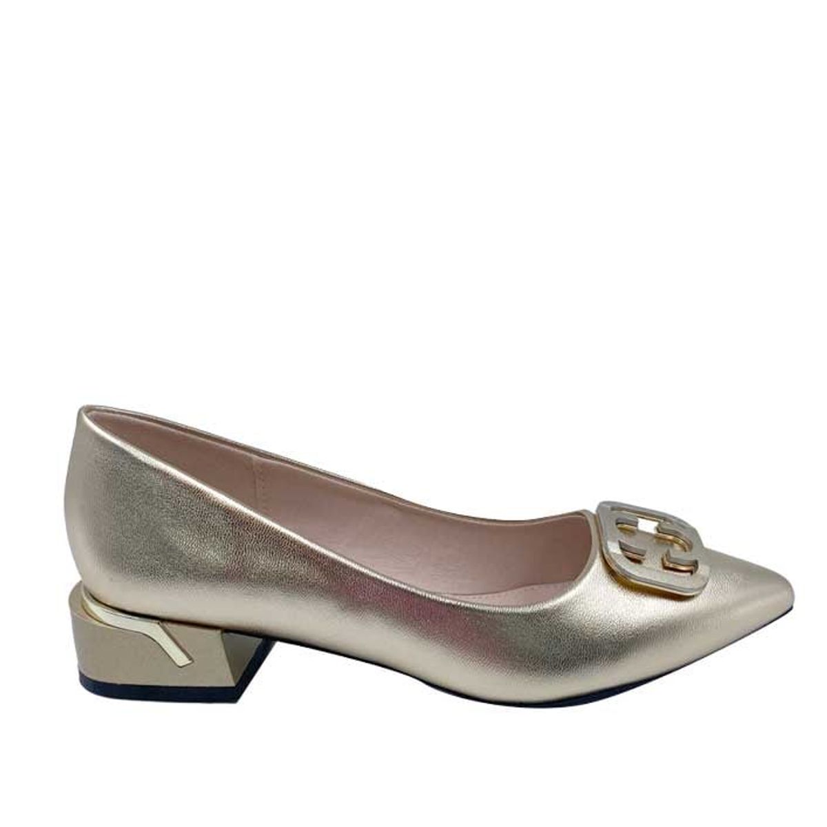 TODOPIEL - Zapato de Taco Mujer Dorado Todopiel
