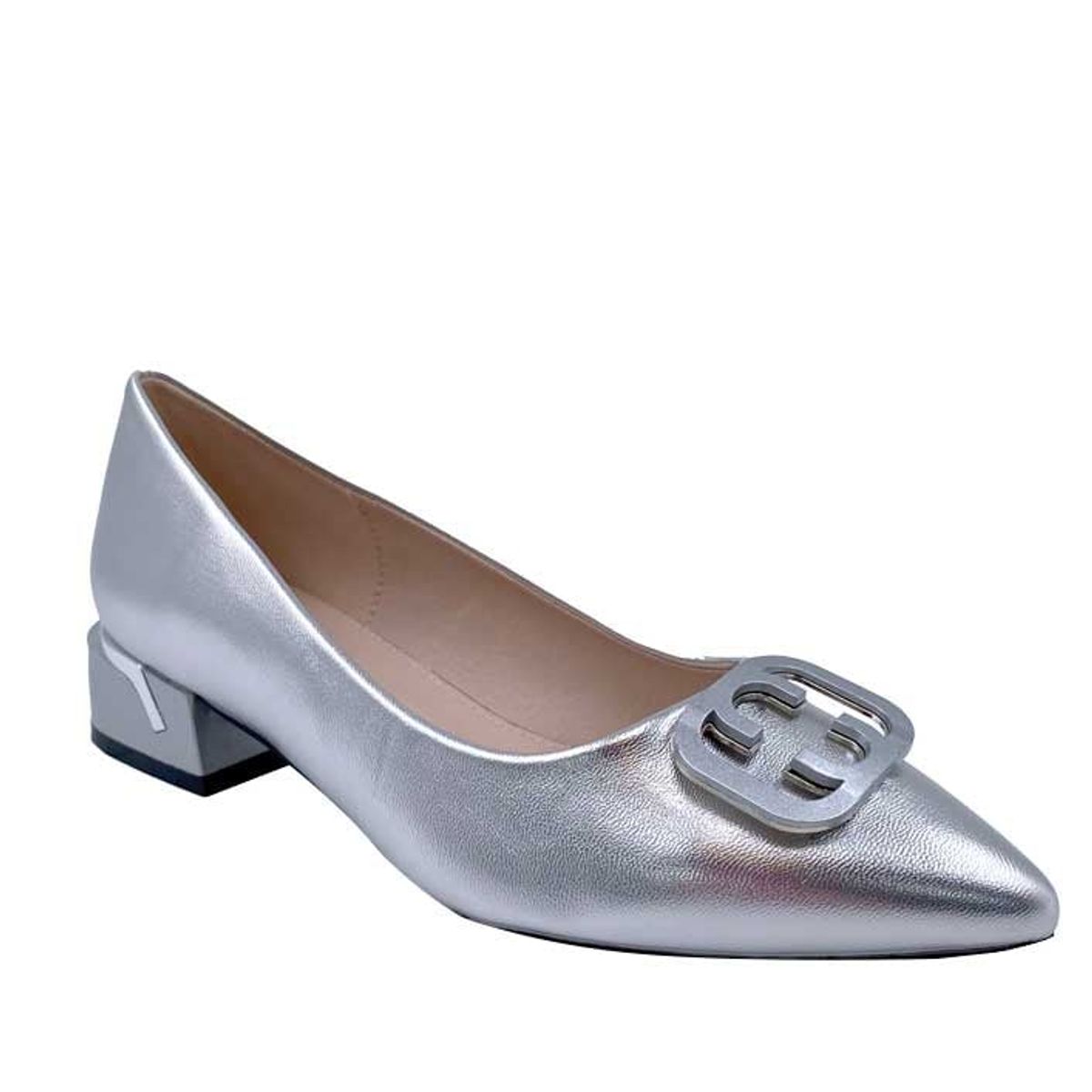 TODOPIEL - Zapato de Taco Mujer Plateado Todopiel