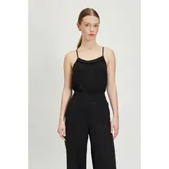 IO - Blusa Sin Mangas Negro Mujer