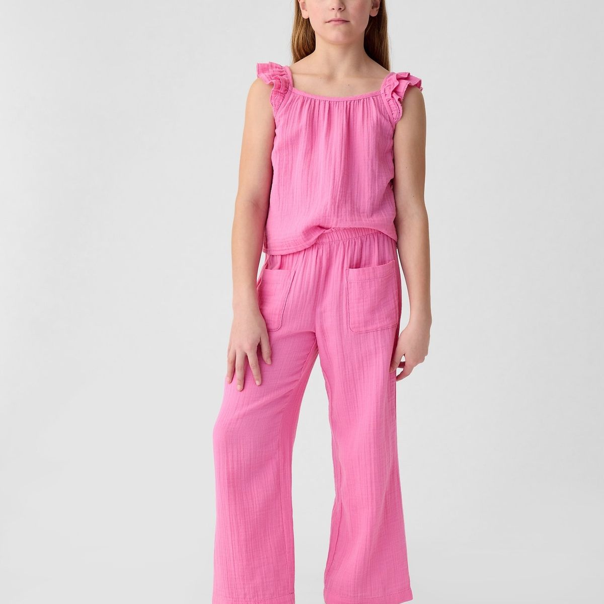 GAP - Pantalón Niña GAP Gasa Rosado
