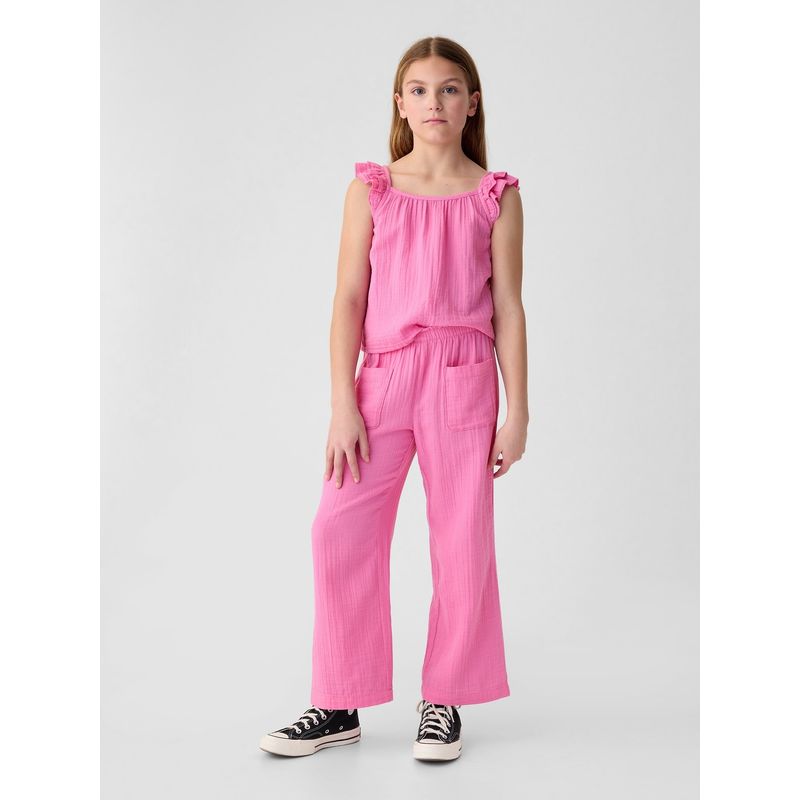 GAP - Pantalón Niña Gasa Rosado GAP