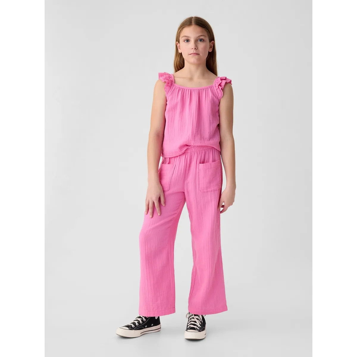 GAP - Pantalón Niña GAP Gasa Rosado