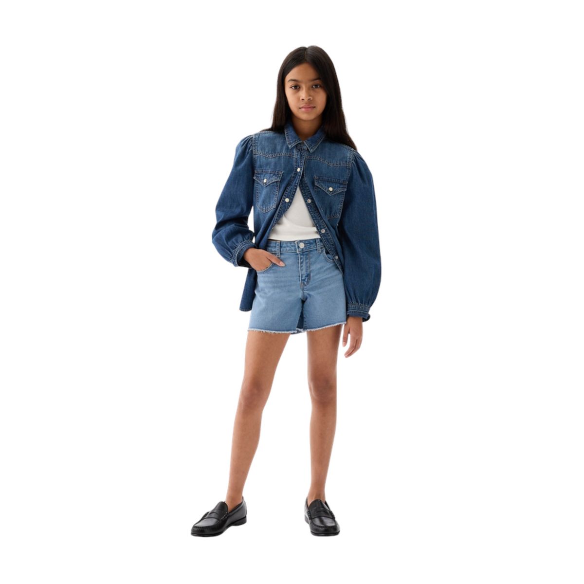 GAP - Short Niña Gap Denim Azul